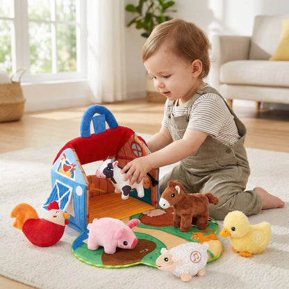 Plush Farm Animal Set & Sounds