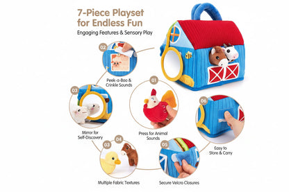 Plush Farm Animal Set & Sounds