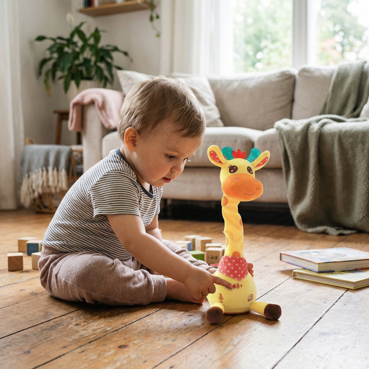 Interactive Dancing Musical Giraffe Toy for Toddlers