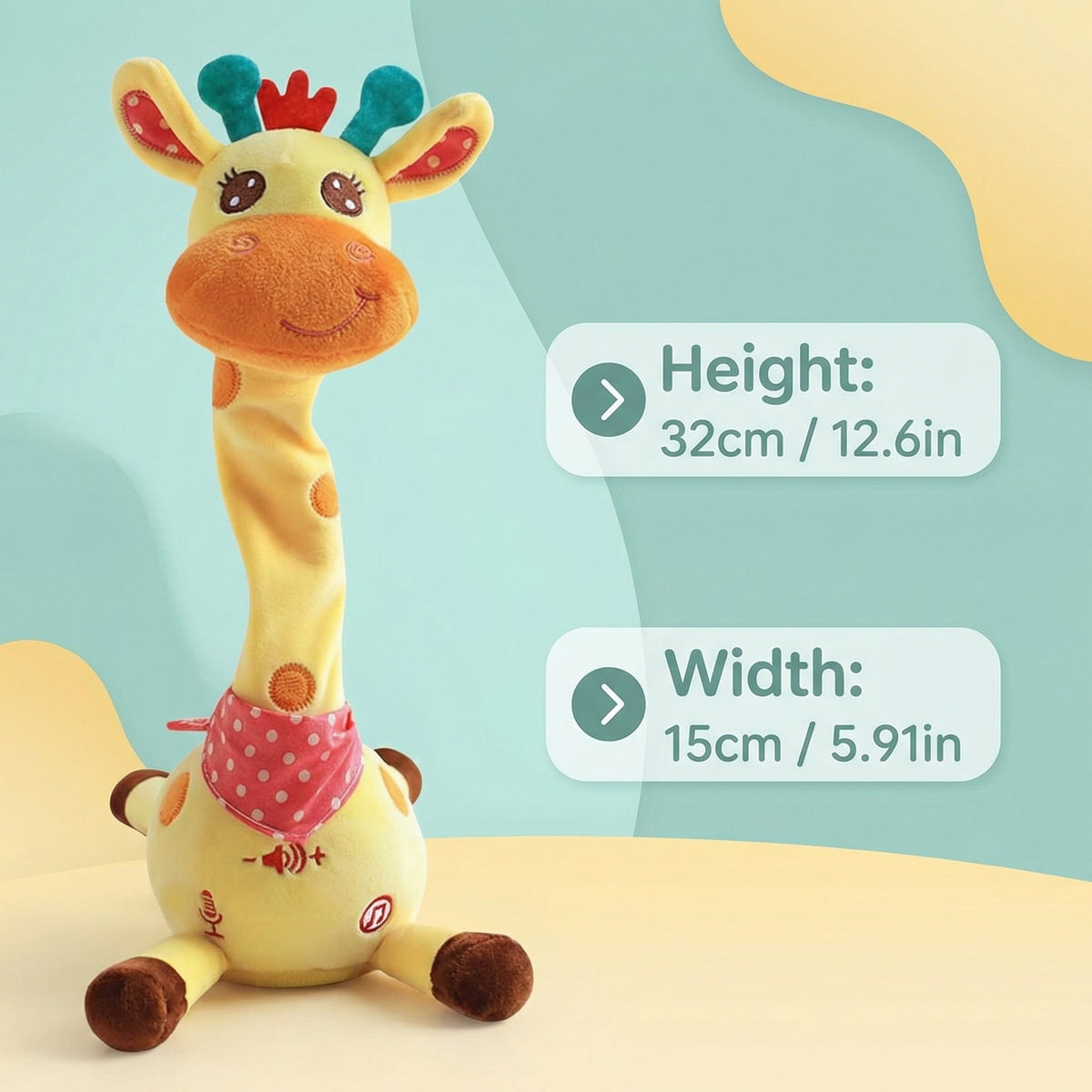 Interactive Dancing Musical Giraffe Toy for Toddlers