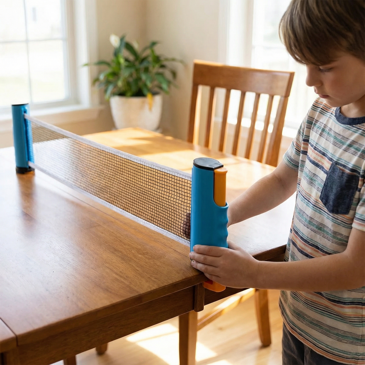 Portable Clip On Table Tennis Net | Family Favourite