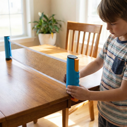Portable Clip On Table Tennis Net | Family Favourite