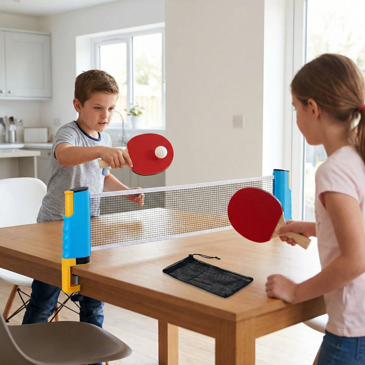 Portable Clip On Table Tennis Net | Family Favourite