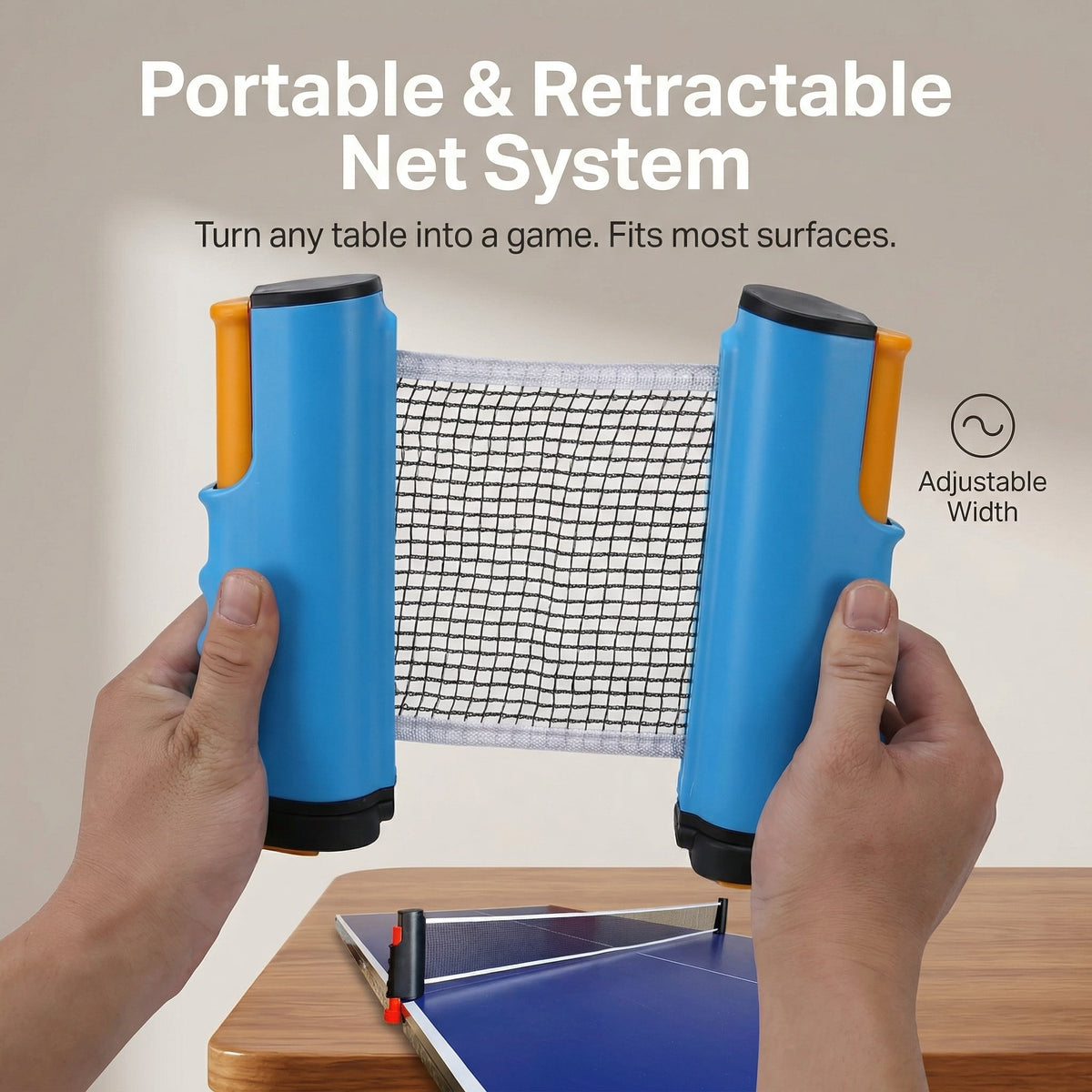 Portable Clip On Table Tennis Net | Family Favourite