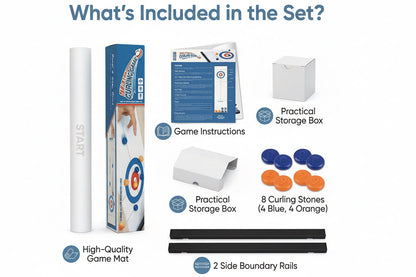 Interactive Portable Table Curling Game for Family Fun