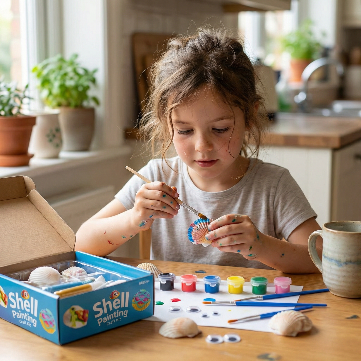 Creative Sea Shell Painting Craft Kit for Kids