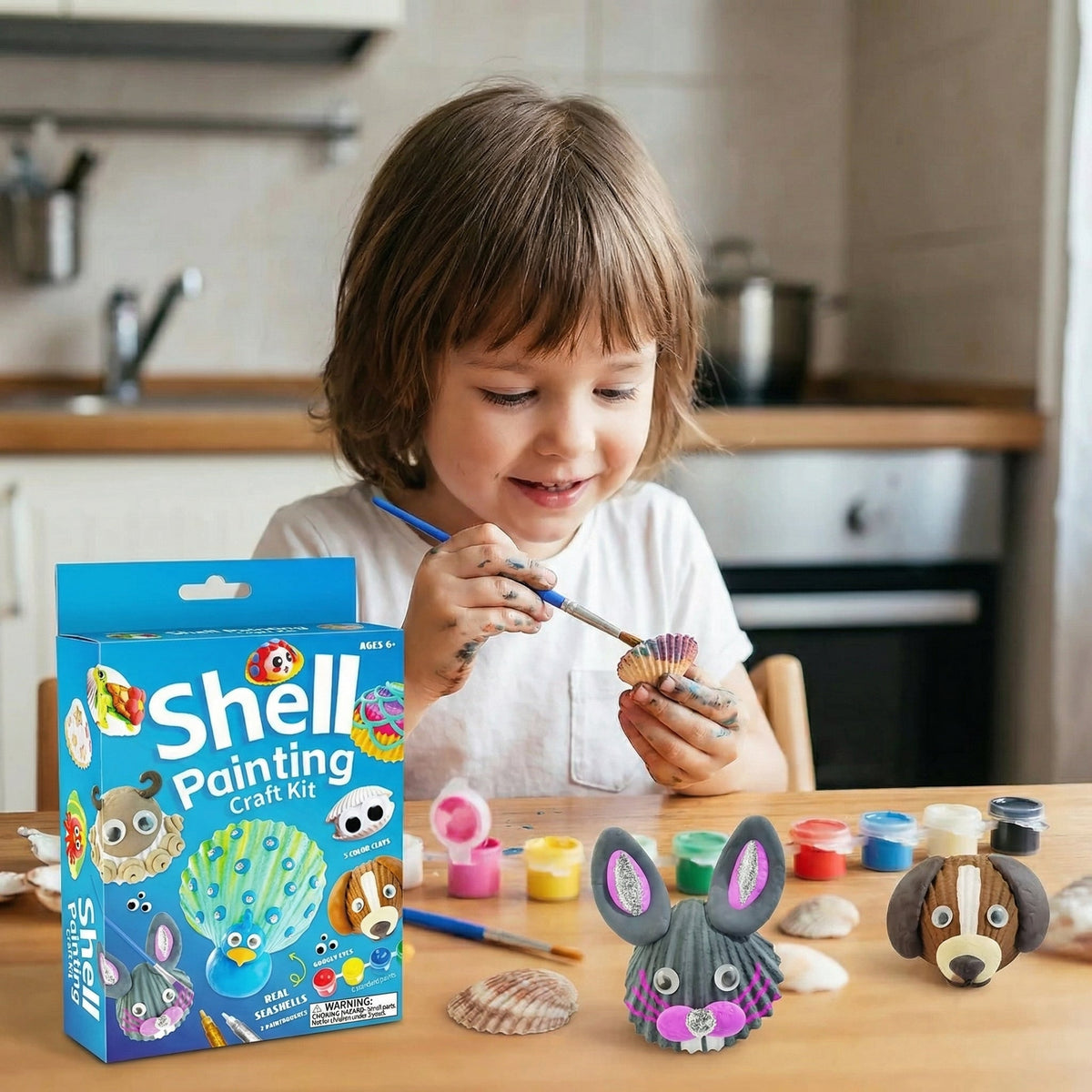 Creative Sea Shell Painting Craft Kit for Kids