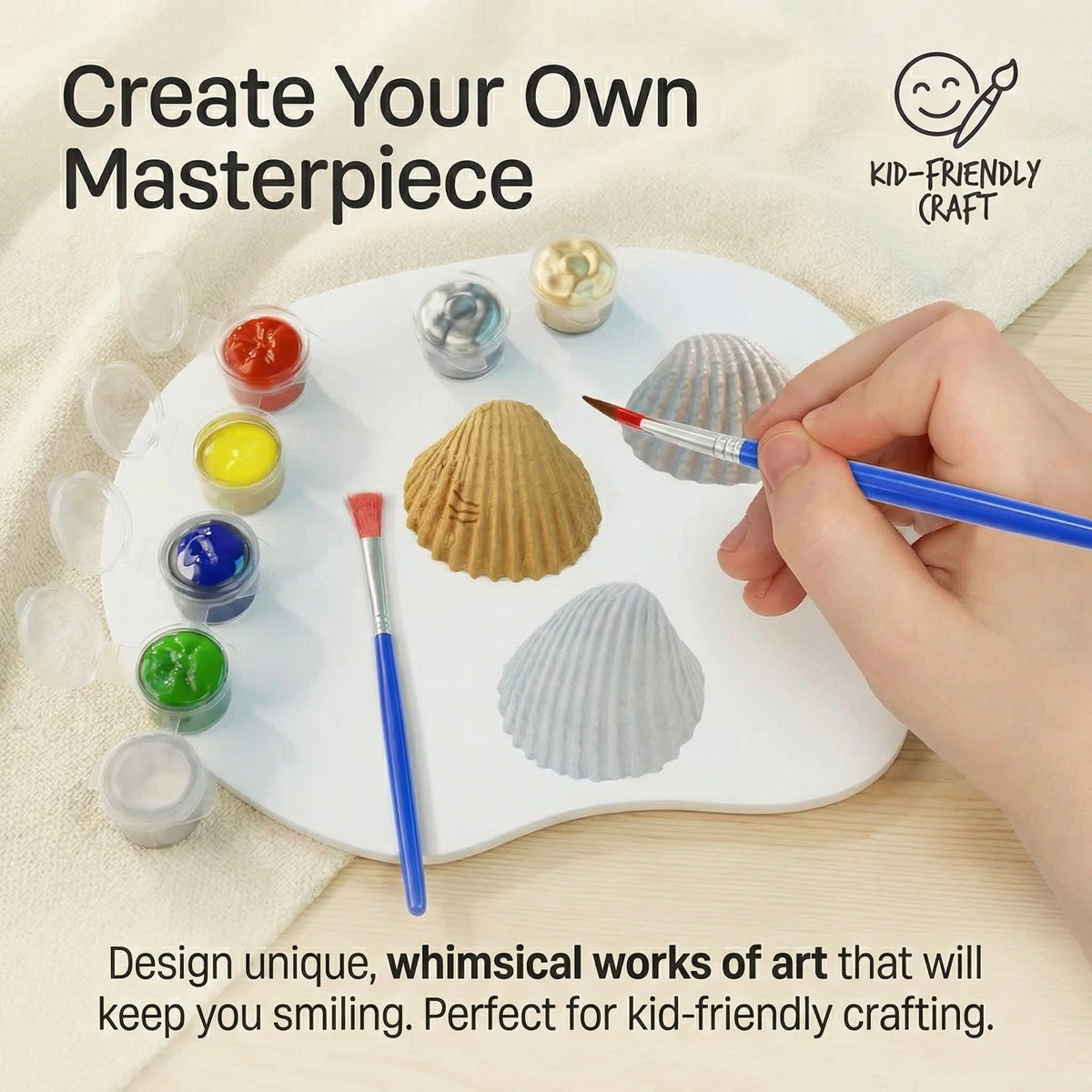 Creative Sea Shell Painting Craft Kit for Kids