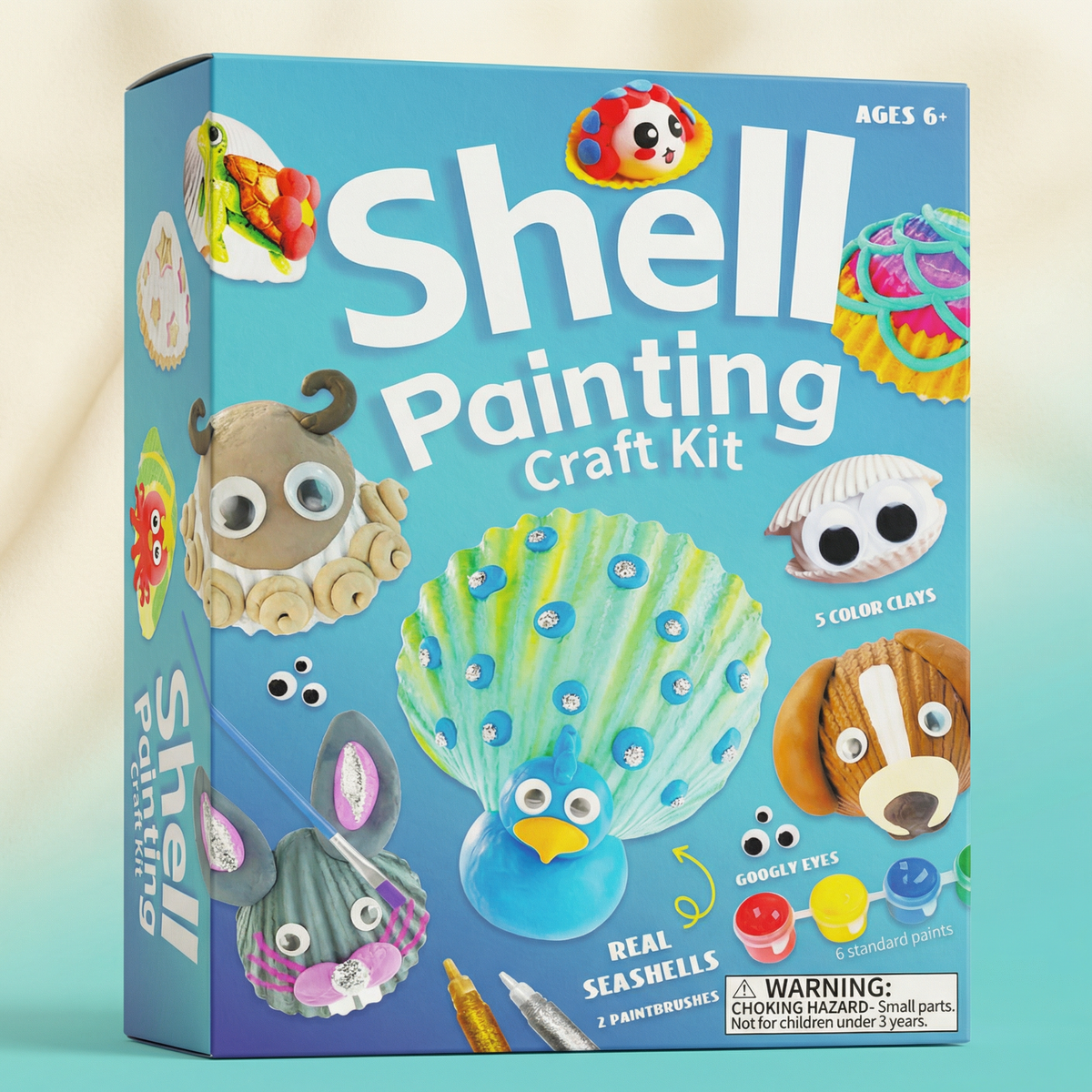 Creative Sea Shell Painting Craft Kit for Kids