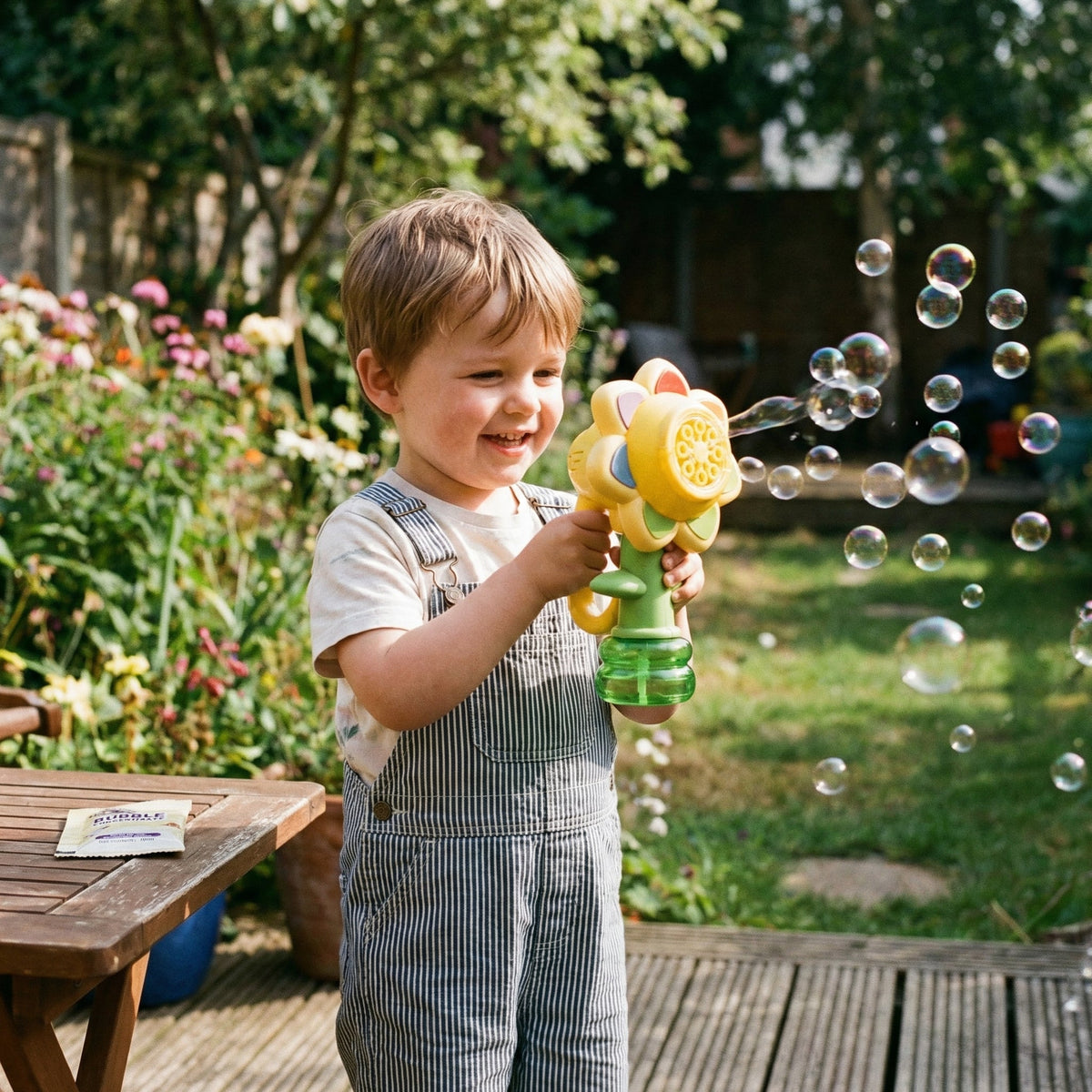 Light Up Sunflower Bubble Machine | Family Favourite