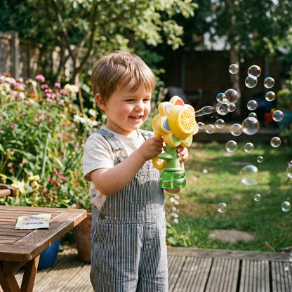 Light Up Sunflower Bubble Machine | Family Favourite