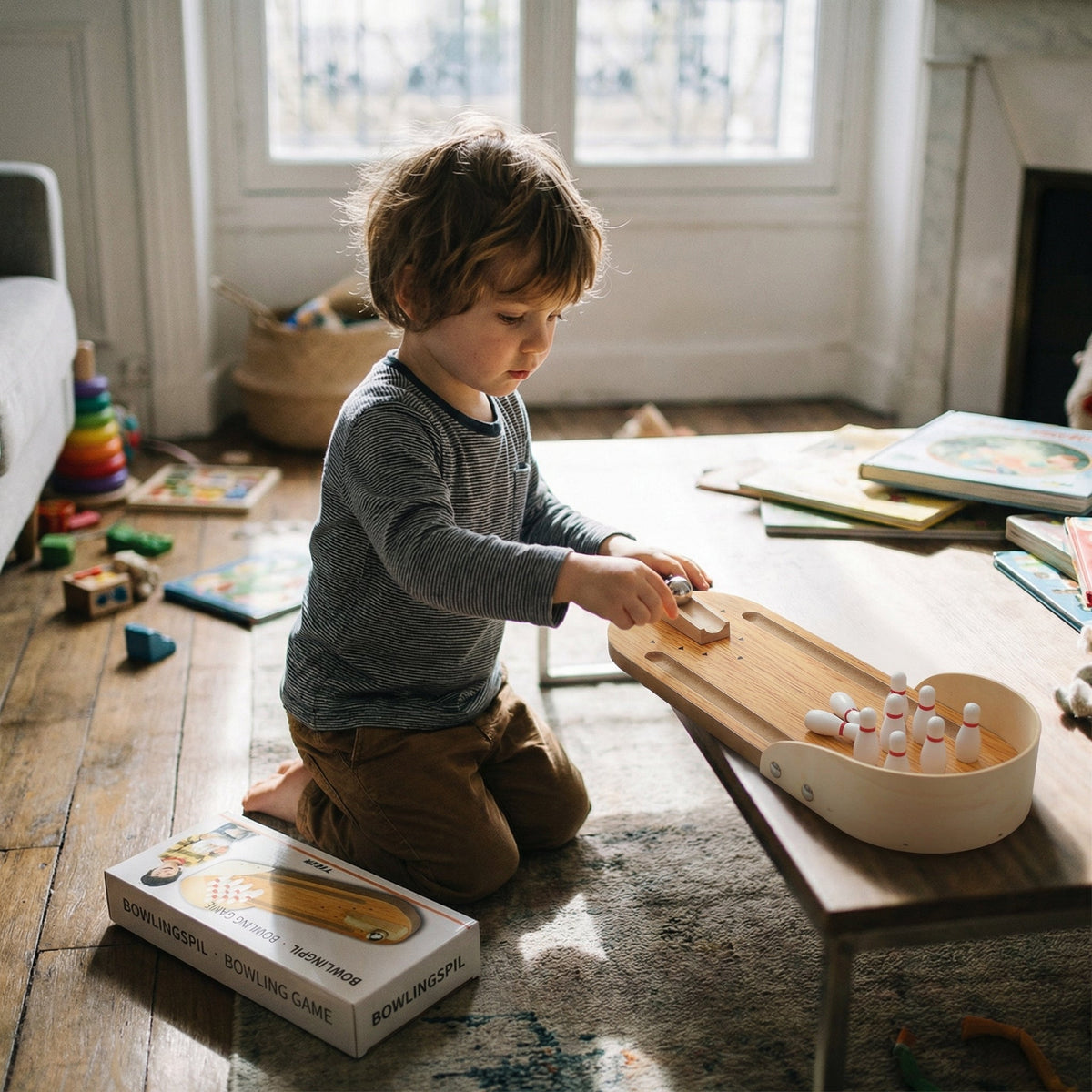 Interactive Mini Tabletop Bowling Game for Family Fun