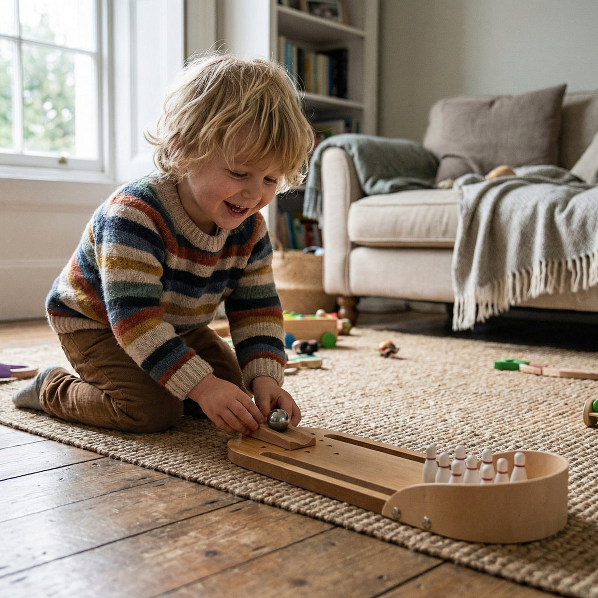 Interactive Mini Tabletop Bowling Game for Family Fun