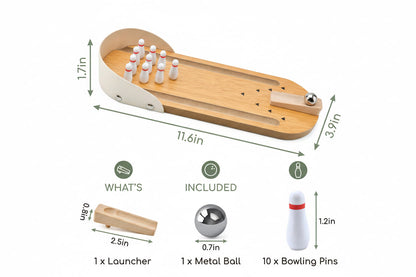 Interactive Mini Tabletop Bowling Game for Family Fun