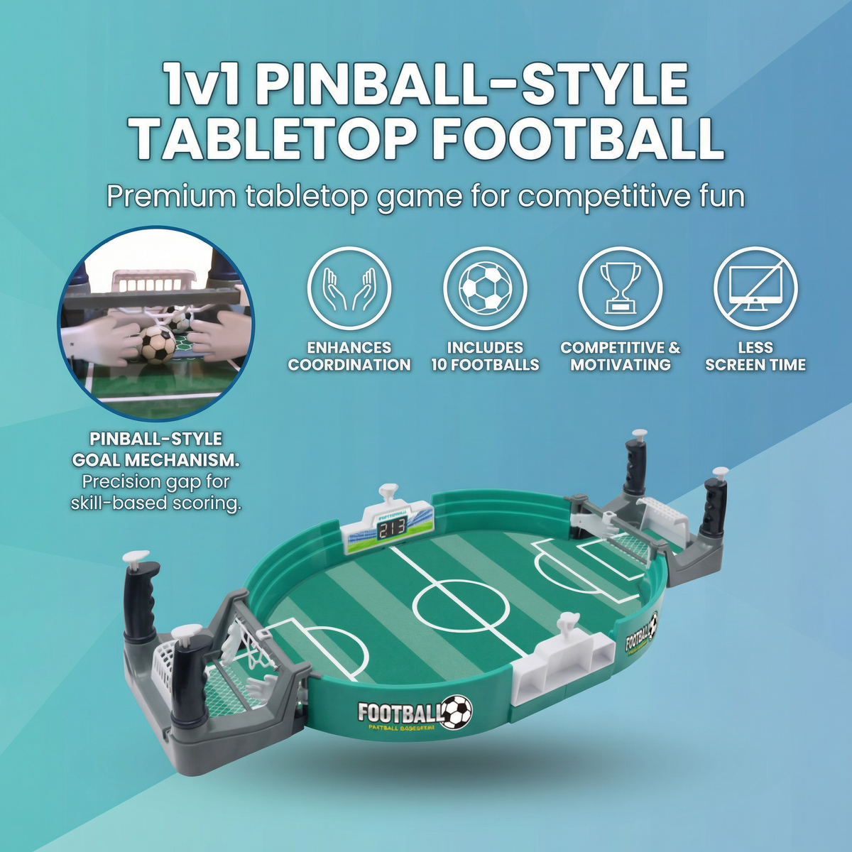 Interactive Tabletop Football Game for Family Fun