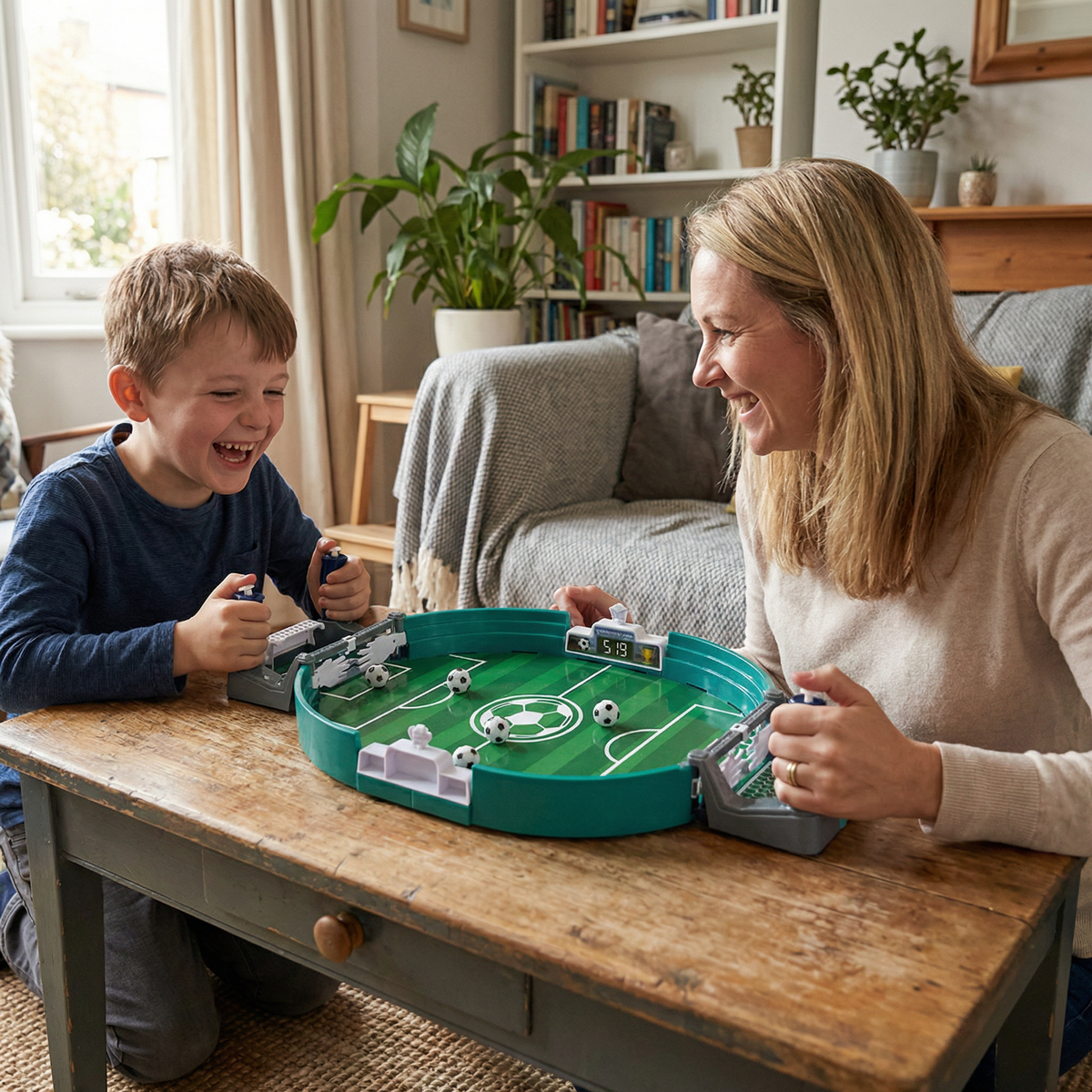 Interactive Tabletop Football Game for Family Fun
