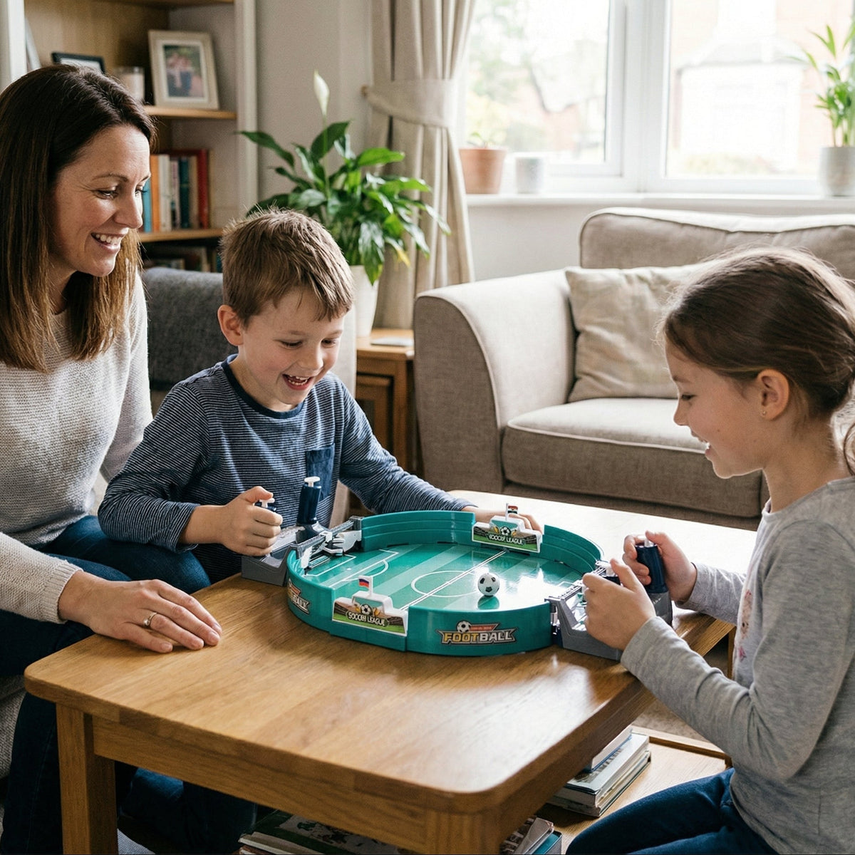 Interactive Tabletop Football Game for Family Fun