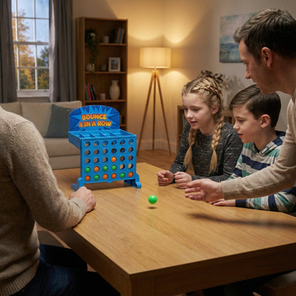 Interactive Bounce 4 in a Row Table Game