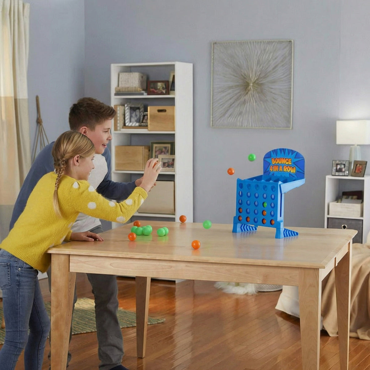 Interactive Bounce 4 in a Row Table Game