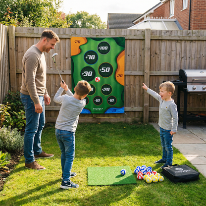 Interactive Sticky Golf Target Game Set for Family Fun