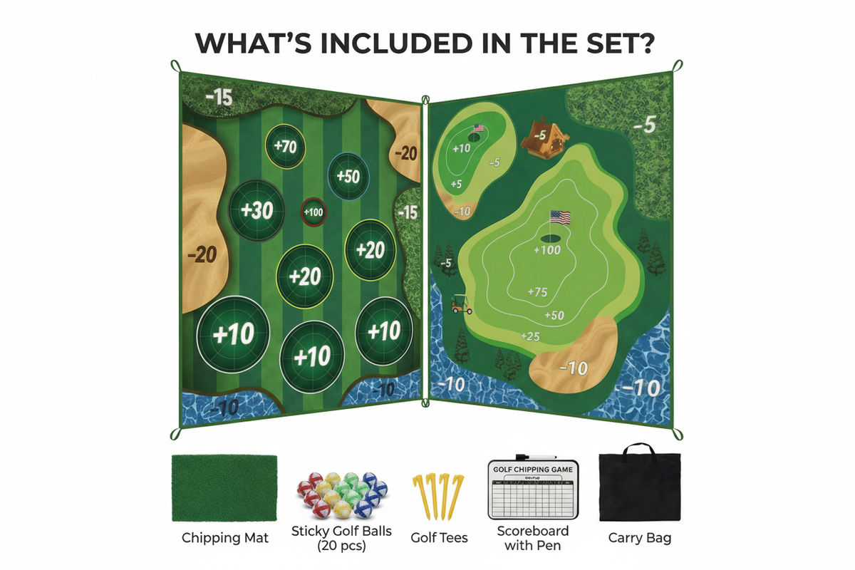 Interactive Sticky Golf Target Game Set for Family Fun