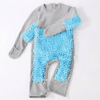 Baby Crawling Mop Suit – Funny Cleaning Play