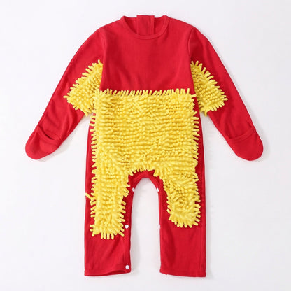 Baby Crawling Mop Suit – Funny Cleaning Play
