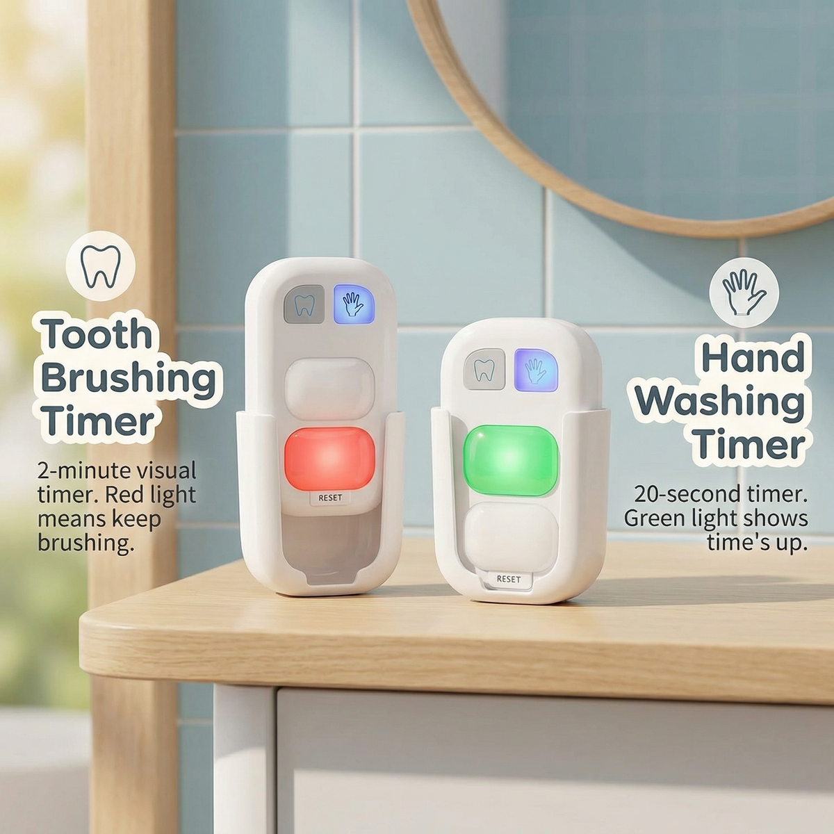 LED Toothbrushing and Handwashing Timer | Family Favourite