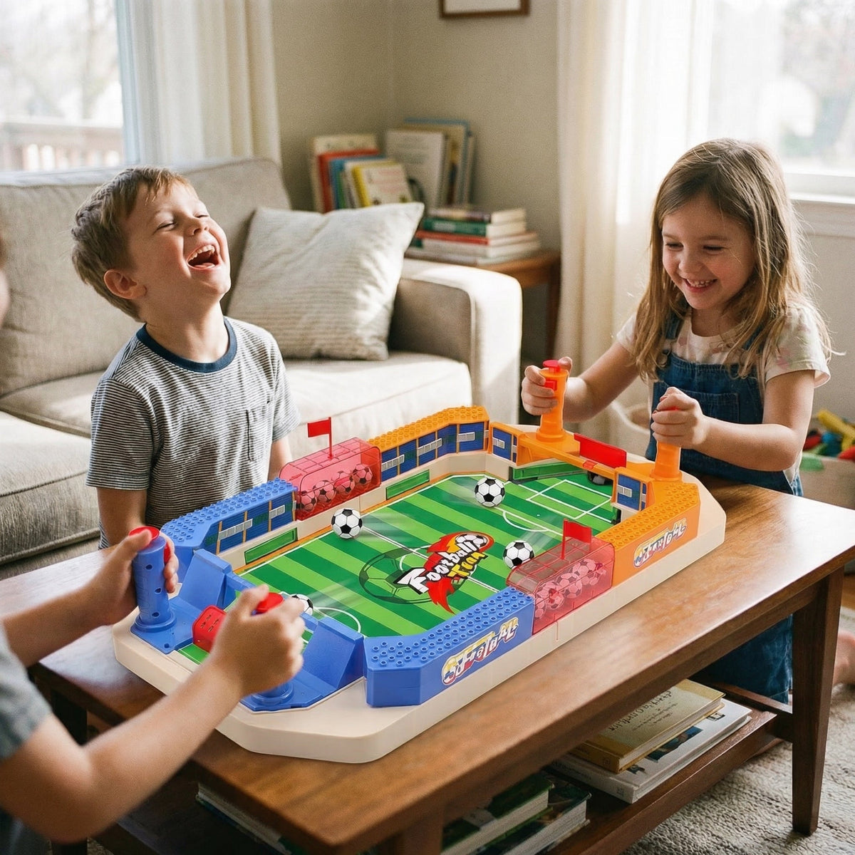 Interactive Mini Table Football Game for Family Fun