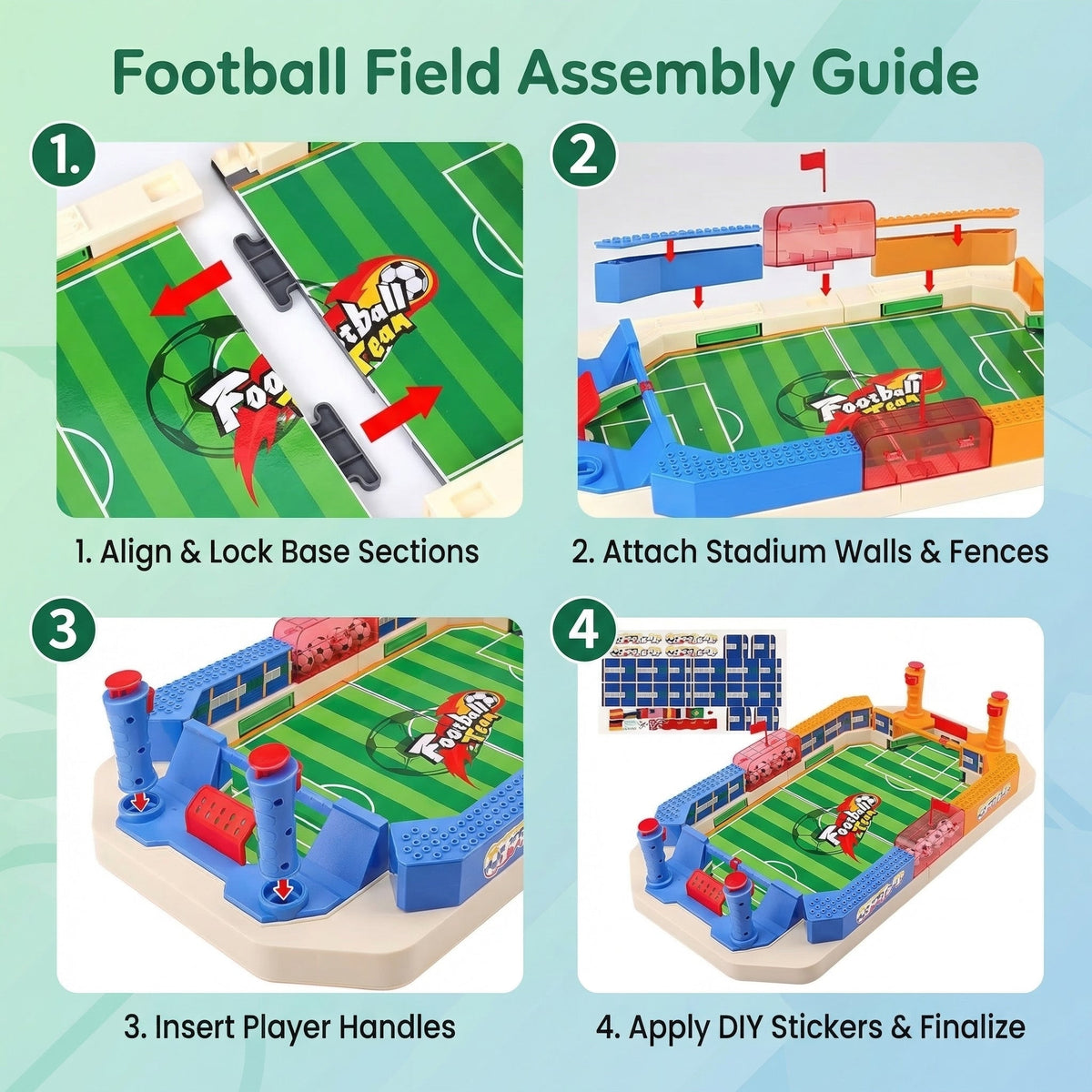 Interactive Mini Table Football Game for Family Fun