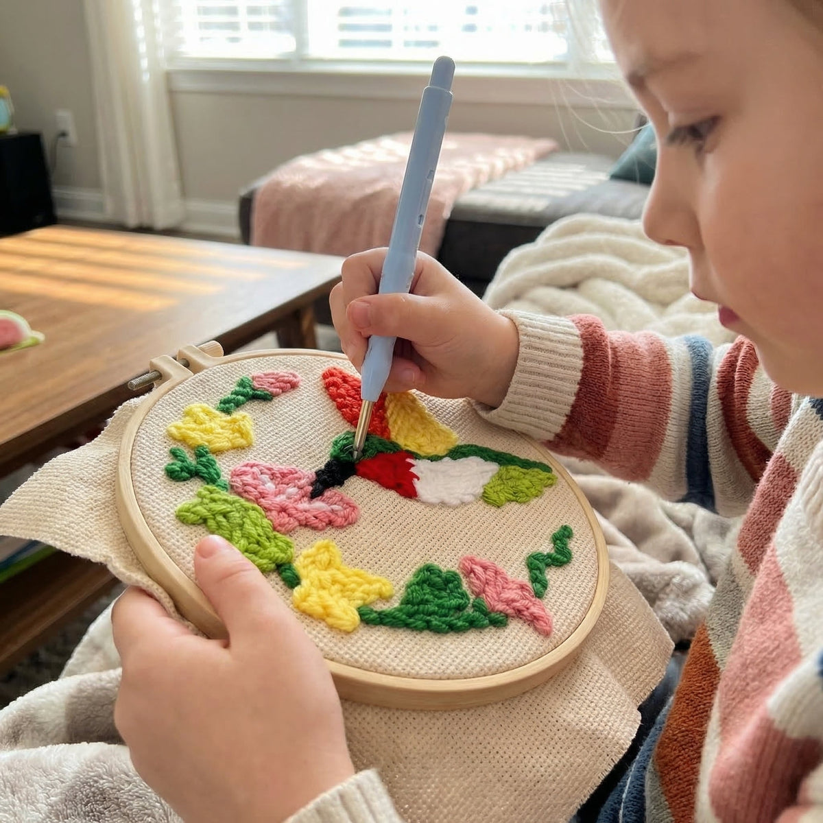 Beginner Punch Needle Embroidery Kit | Family Favourite
