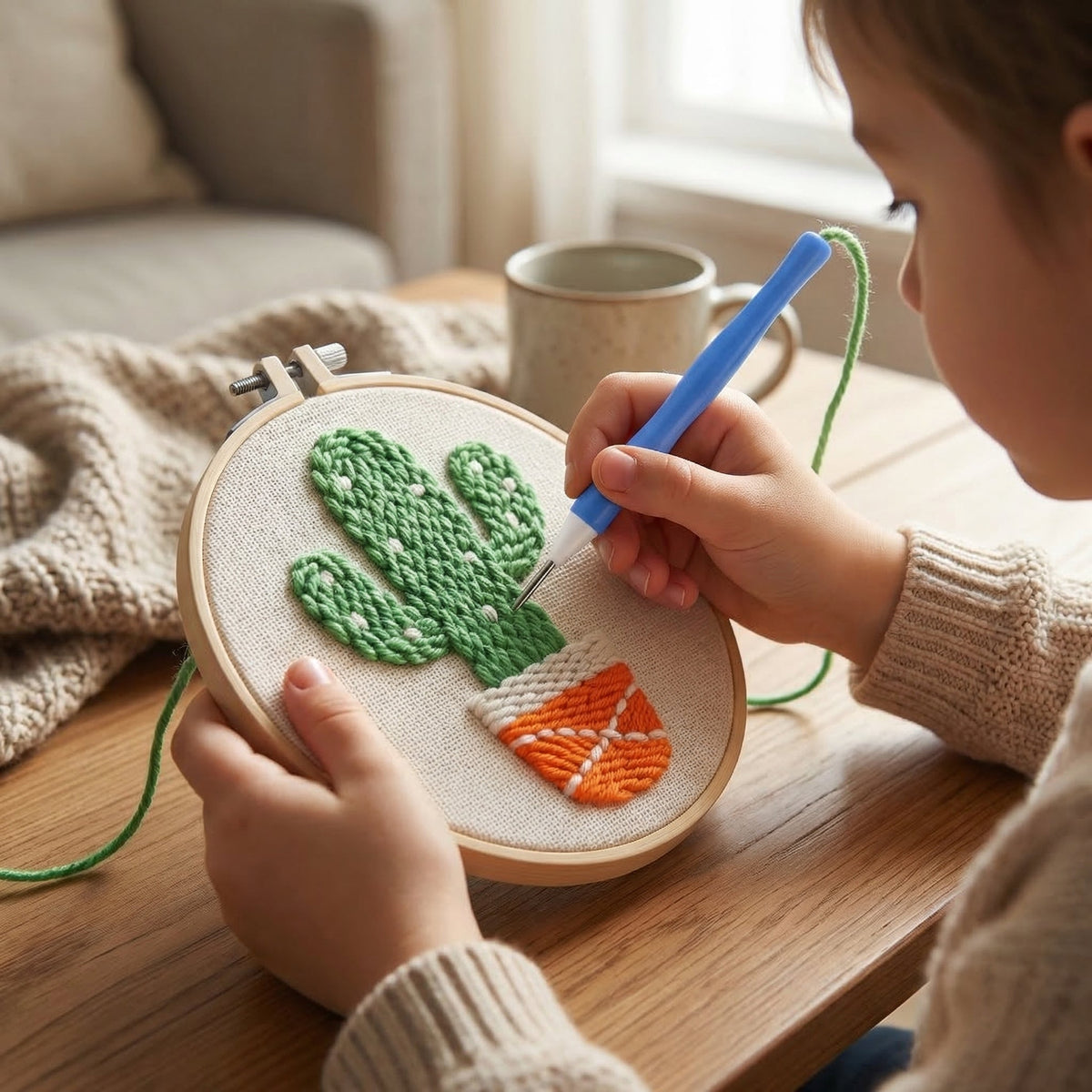 Beginner Punch Needle Embroidery Kit | Family Favourite