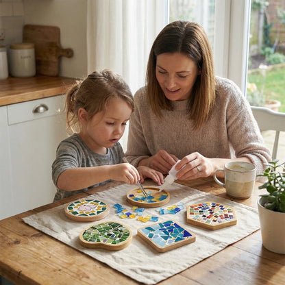 Creative DIY Mosaic Coaster Craft Kit