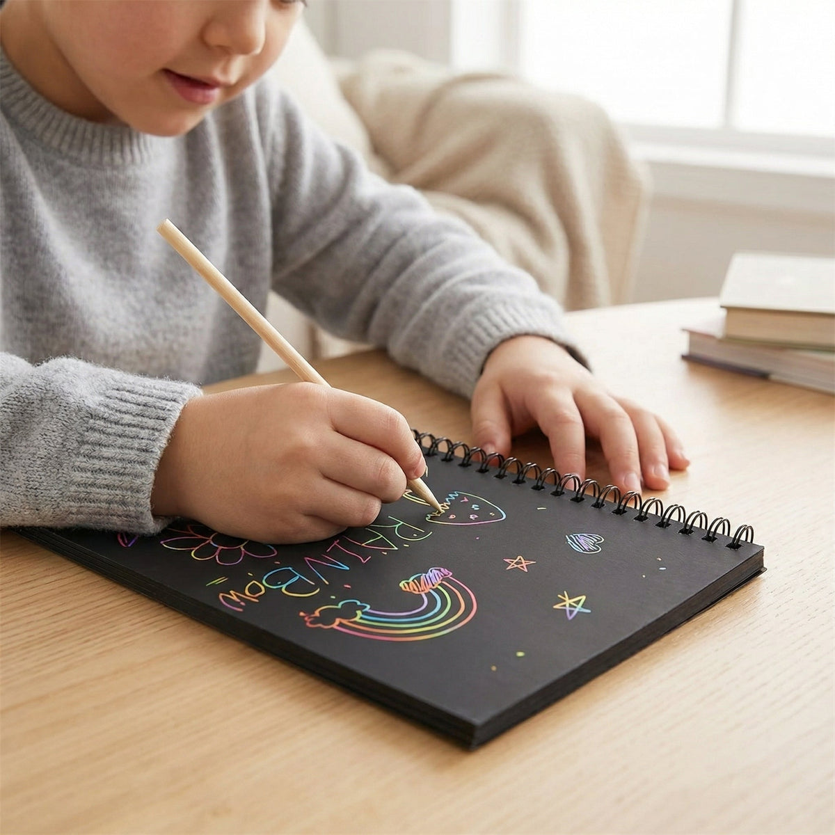 Magic Scratch Paper Book – Children