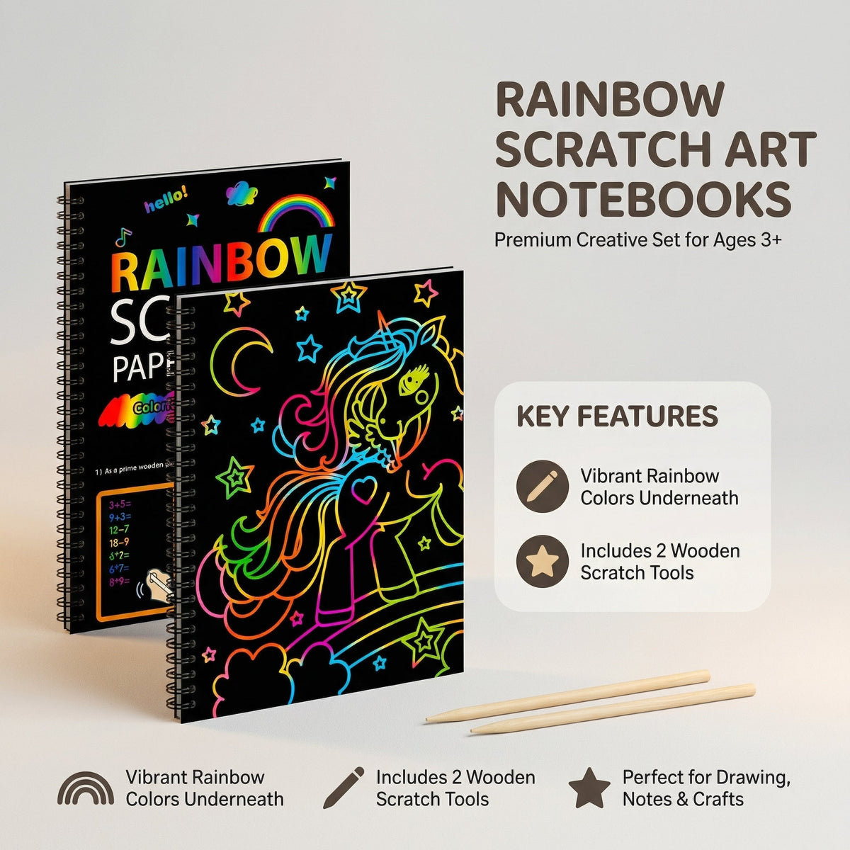 Magic Scratch Paper Book – Children