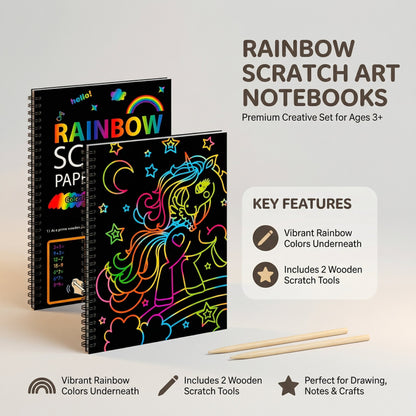 Magic Scratch Paper Book – Children