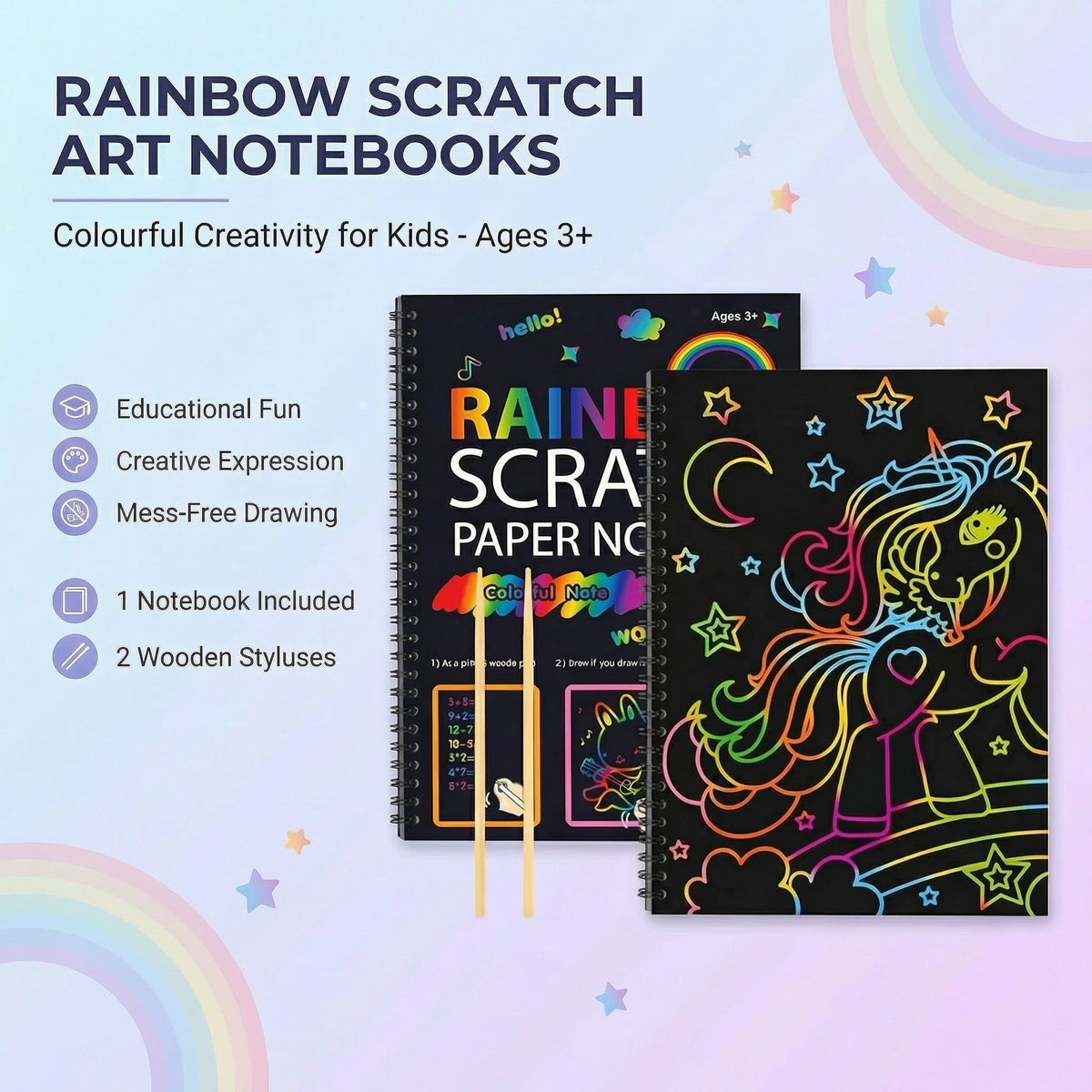 Magic Scratch Paper Book – Children