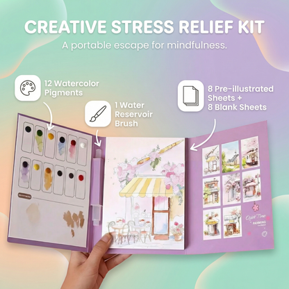 ArtEase™ Watercolour Art Kit & Built In Paint