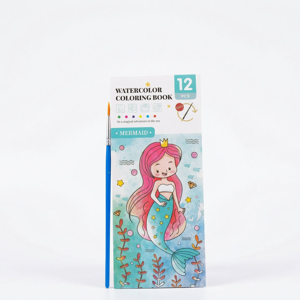 Creative Watercolour Painting Book with Built In Paint