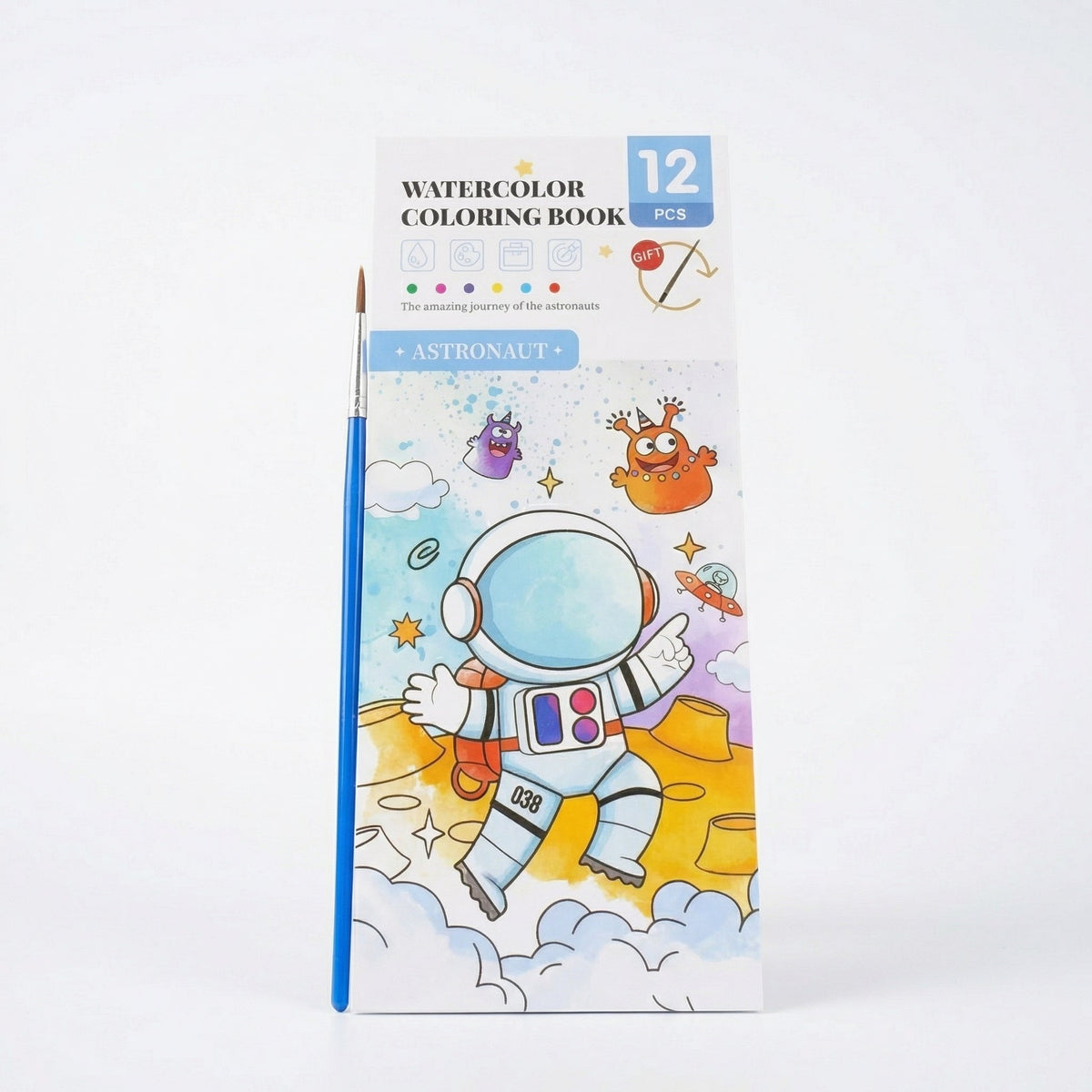 Creative Watercolour Painting Book with Built In Paint