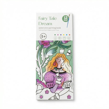 Creative Watercolour Painting Book with Built In Paint
