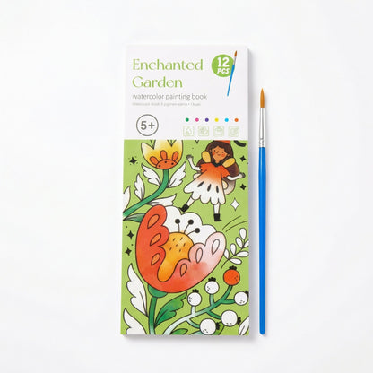 Creative Watercolour Painting Book with Built In Paint
