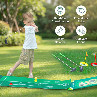 Indoor Outdoor Mini Golf Play Set – Kids