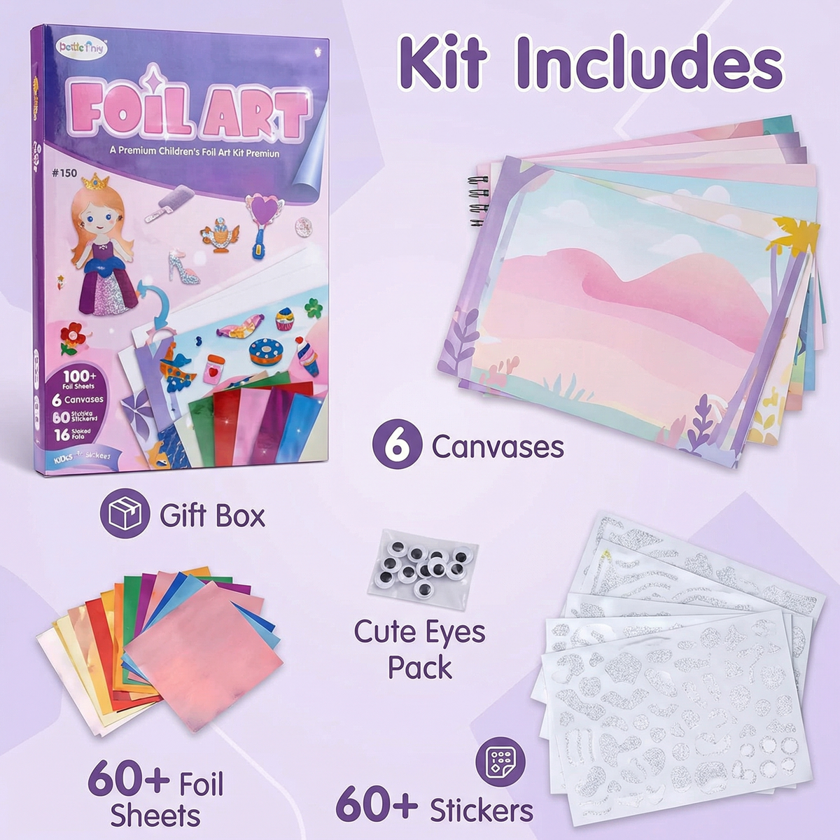 Creative Foil Art Craft Kit for Kids