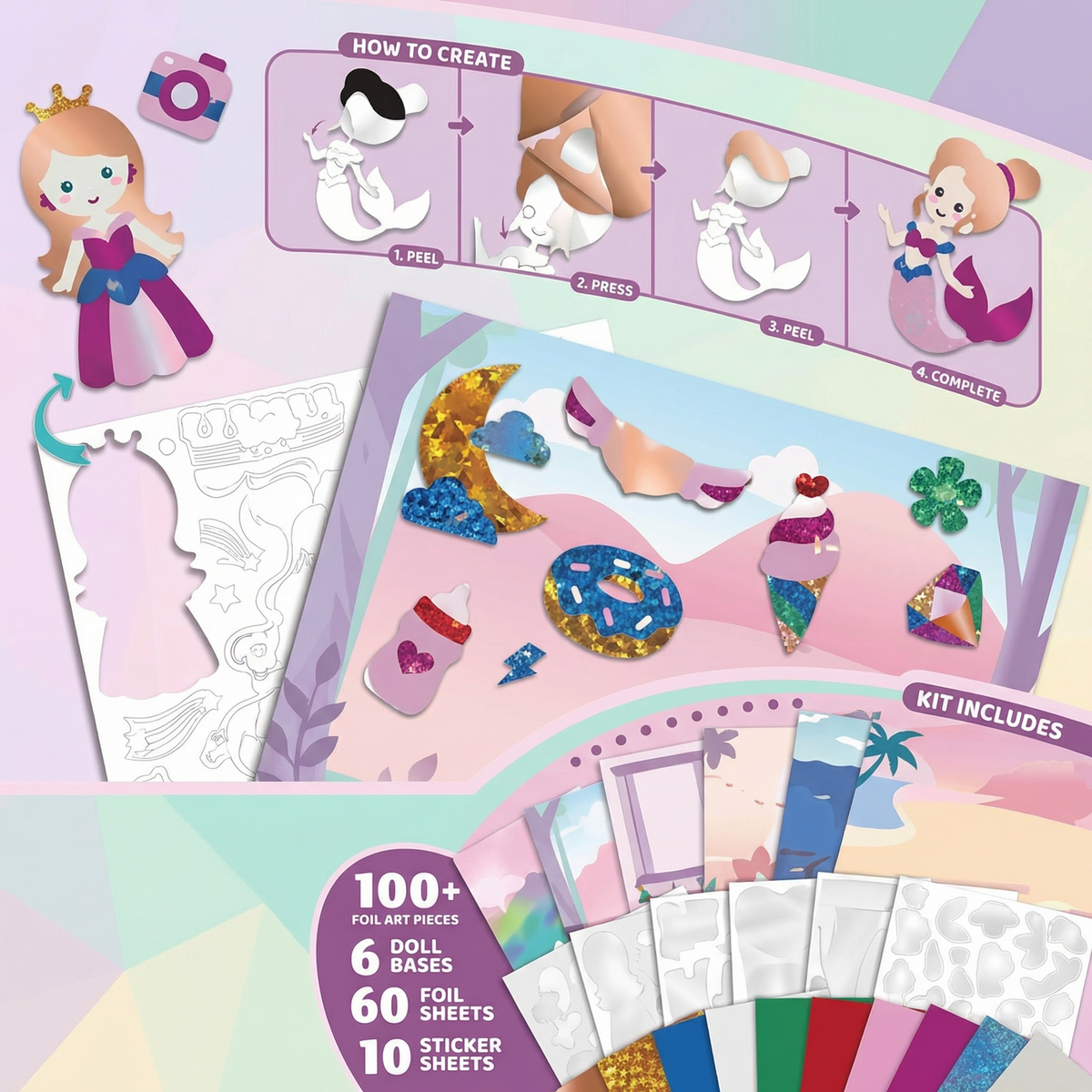 Creative Foil Art Craft Kit for Kids