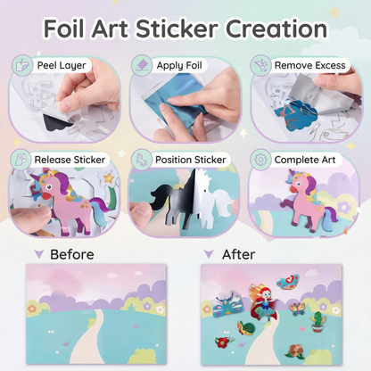 Creative Foil Art Craft Kit for Kids