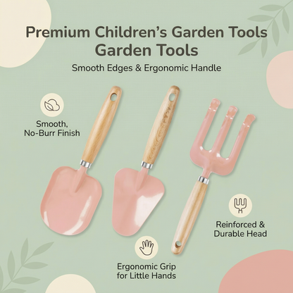 Kids Gardening Tool Set & Bag