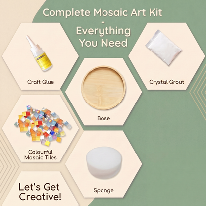Creative DIY Mosaic Coaster Craft Kit