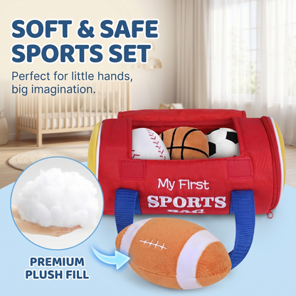 Interactive My First Sports Toy Bag Plush Set