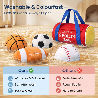 Interactive My First Sports Toy Bag Plush Set